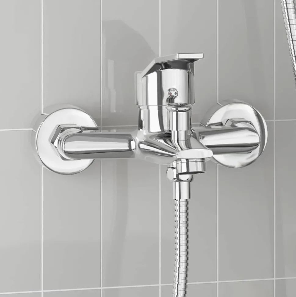vidaXL Douchemengkraan Chroom G 1 / 2 inch