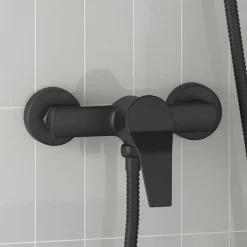 vidaXL Douchemengkraan Zwart G 1 / 2 inch Koper
