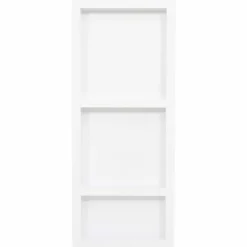 vidaXL Douchenis met 3 vakken 41x99x9 cm hoogglans wit