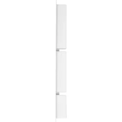 vidaXL Douchenis met 3 vakken 41x99x9 cm hoogglans wit