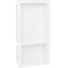 vidaXL Douchenis met 2 vakken 41x69x9 cm hoogglans wit