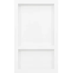 vidaXL Douchenis met 2 vakken 41x69x9 cm hoogglans wit