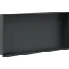 vidaXL Douchenis 62x32x9 cm roestvrijstaal matzwart
