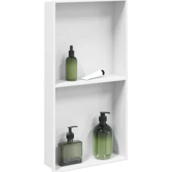 vidaXL Douchenis 32x62x9 cm roestvrijstaal matwit
