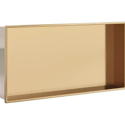vidaXL Douchenis 62x32x9 cm roestvrijstaal geborsteld goudkleurig