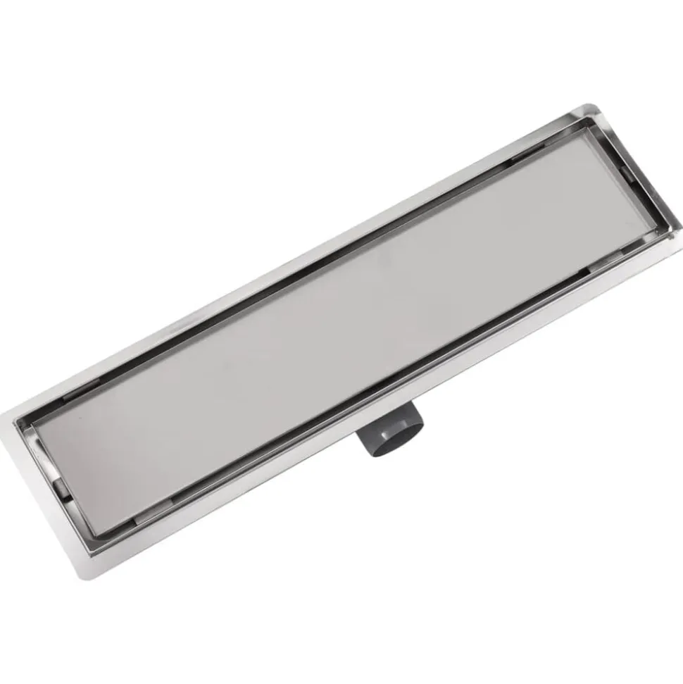 vidaXL Doucheputje rechthoekig 530x140mm roestvrij staal
