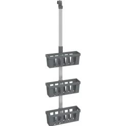 vidaXL Doucherek 30x15x(67-105) cm aluminium