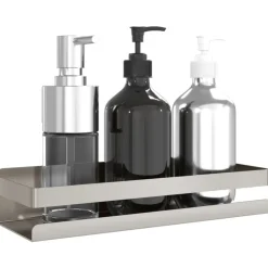 vidaXL Doucherekje 30x10x6 cm geborsteld 304 roestvrij staal
