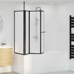 vidaXL Douchescherm Wit 120 x 70 x 137 cm Aluminium