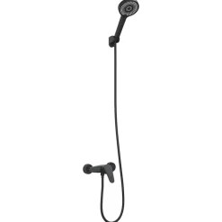 vidaXL Doucheset Zwart G 1 / 2 inch