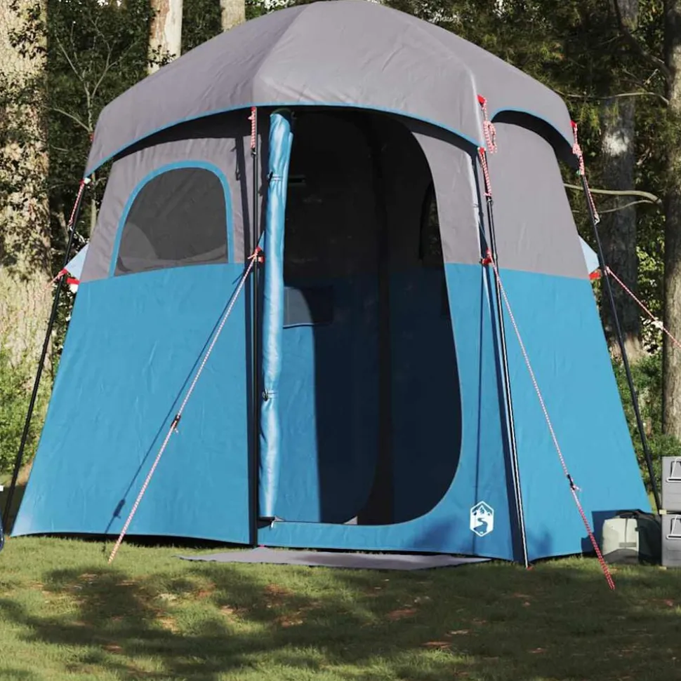 vidaXL Douchetent 2-persoons waterdicht blauw