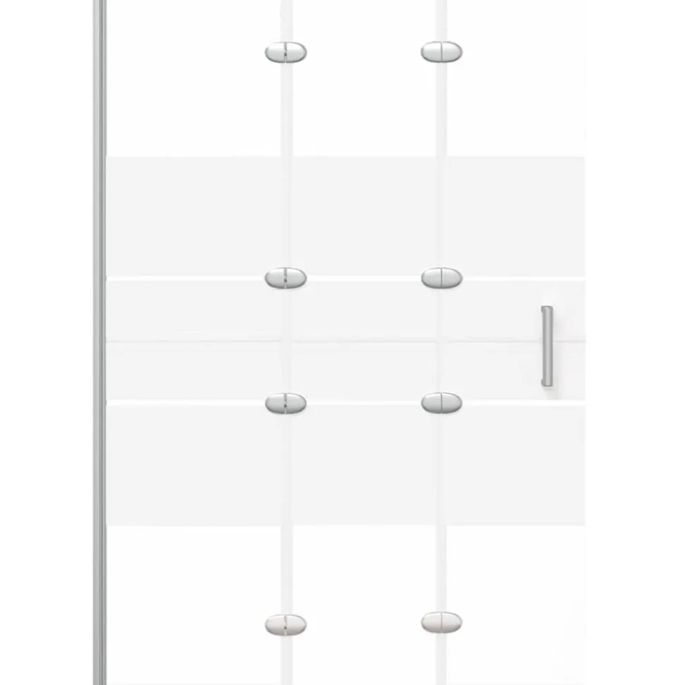 vidaXL Douchewand inklapbaar 100x140 cm ESG wit