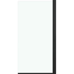 vidaXL Douchewand 68x130 cm ESG zwart