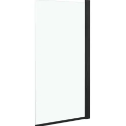 vidaXL Douchewand 68x130 cm ESG zwart