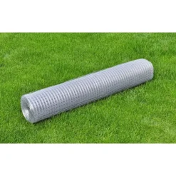vidaXL Draadgaas vierkant 1x25 m gegalvaniseerd staal zilverkleurig