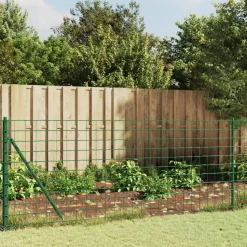 vidaXL Draadgaashek met flens 0,8x10 m groen
