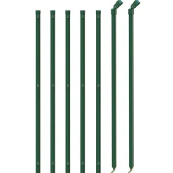 vidaXL Draadgaashek met flens 0,8x10 m groen