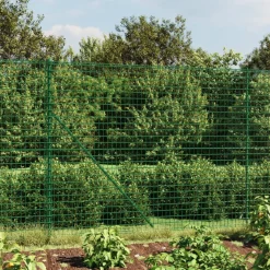 vidaXL Draadgaashek 2x10 m gegalvaniseerd staal groen