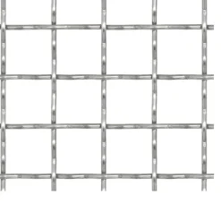 vidaXL Draadhek geweven gaas 50x50 cm 11x11x2 mm roestvrij staal