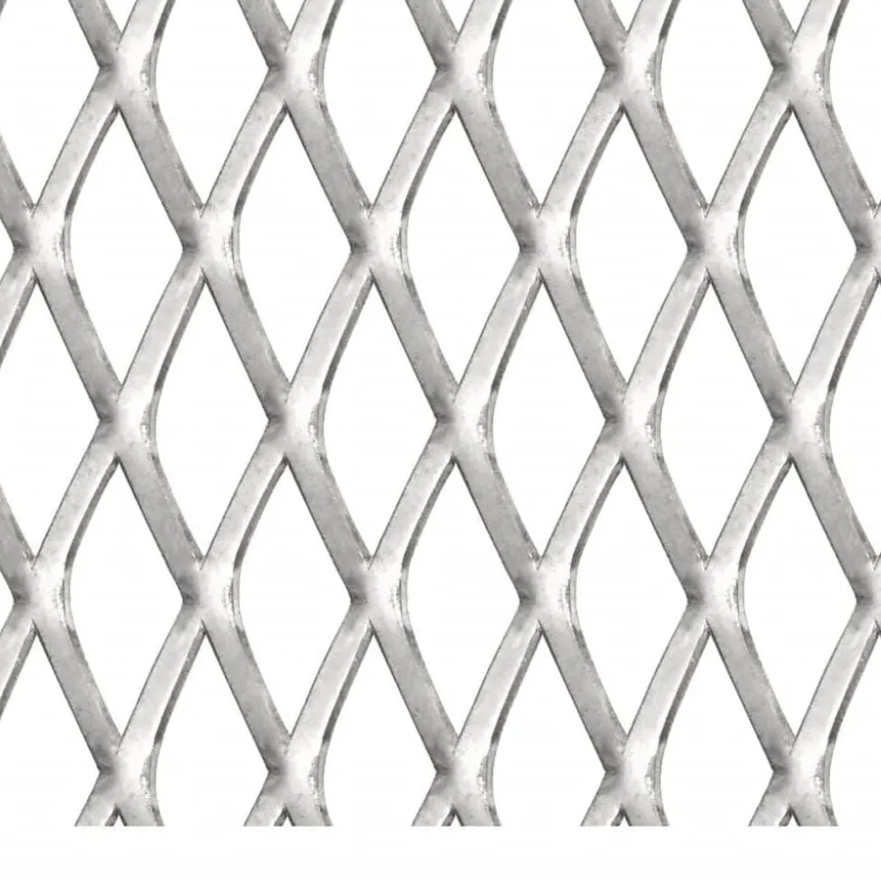 vidaXL Draadhek 50x50 cm 20x10x2 mm roestvrij staal