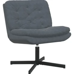 vidaXL Draaibare Relaxstoel Donkergrijs 63 x 75 x 76 cm Fluweel