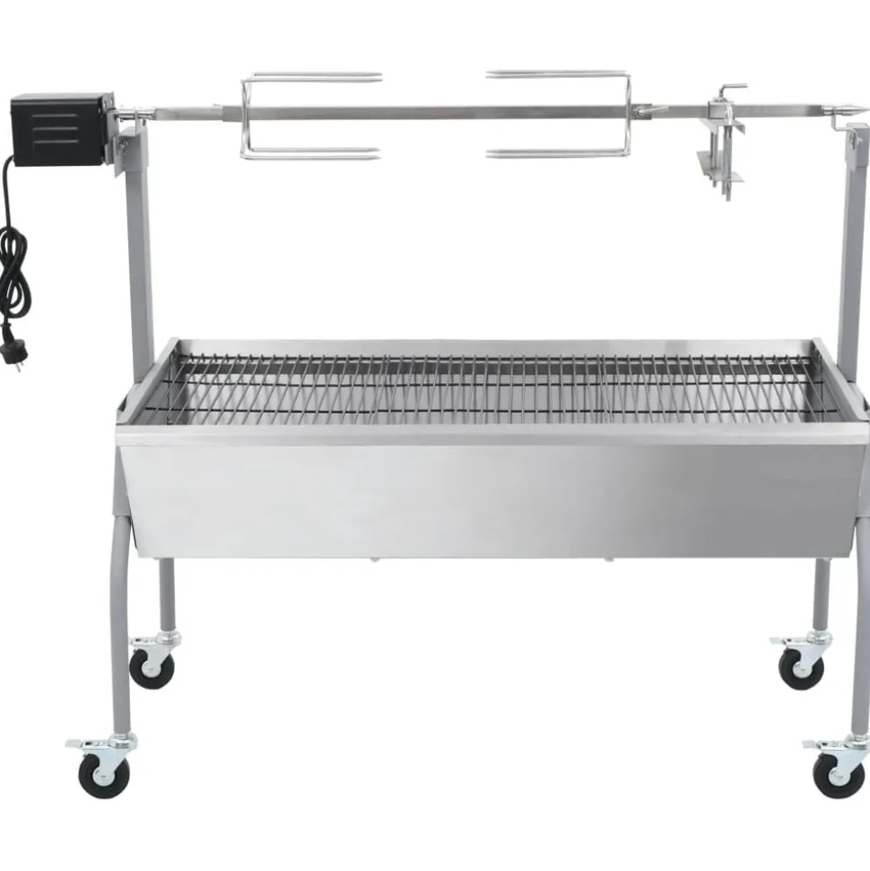 vidaXL Draaispit barbecue met elektrische motor