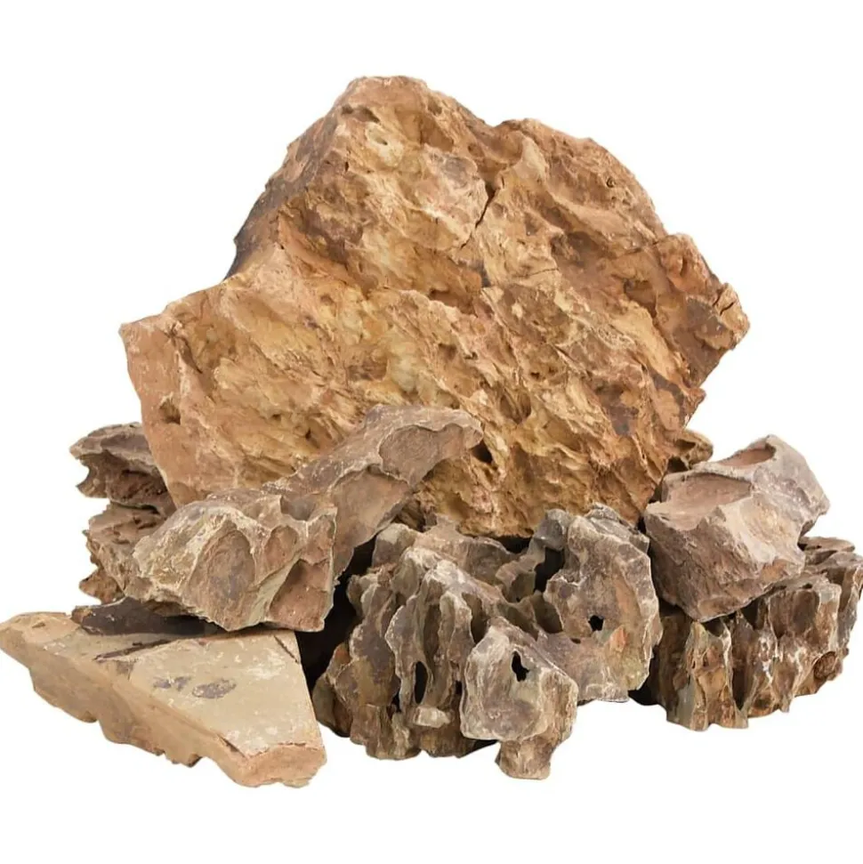 vidaXL Drakenstenen 10 kg 5-30 cm bruin