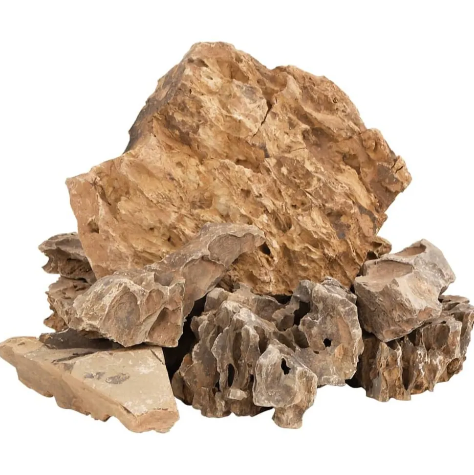 vidaXL Drakenstenen 10 kg 5-30 cm bruin