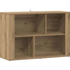 vidaXL Dressoir Artisan Eiken 80 x 30 x 53 cm Bewerkt hout