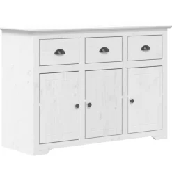 vidaXL Dressoir BODO 115,5x44x80 cm massief grenenhout wit