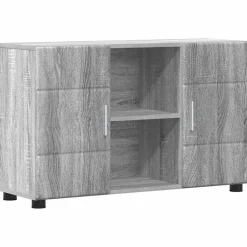 vidaXL Dressoir FLORIN Grijs Sonoma 88,5 x 30,5 x 55,5 cm Bewerkt hout