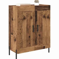 vidaXL Dressoir Oud Hout 69,5 x 34 x 90 cm Gemonteerd hout en ijzer