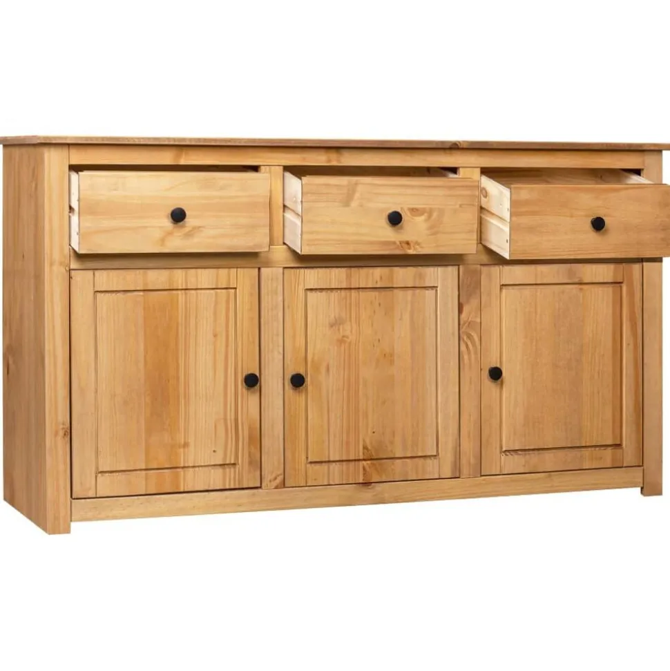 vidaXL Dressoir Panama Range 135x40x80 cm massief grenenhout