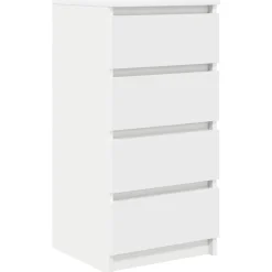vidaXL Dressoir 37,5x35x76 cm bewerkt hout wit