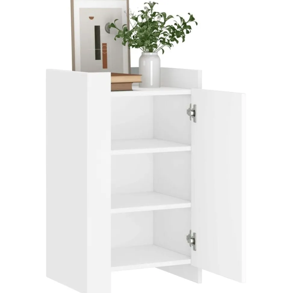 vidaXL Dressoir 45x35x75 cm bewerkt hout wit