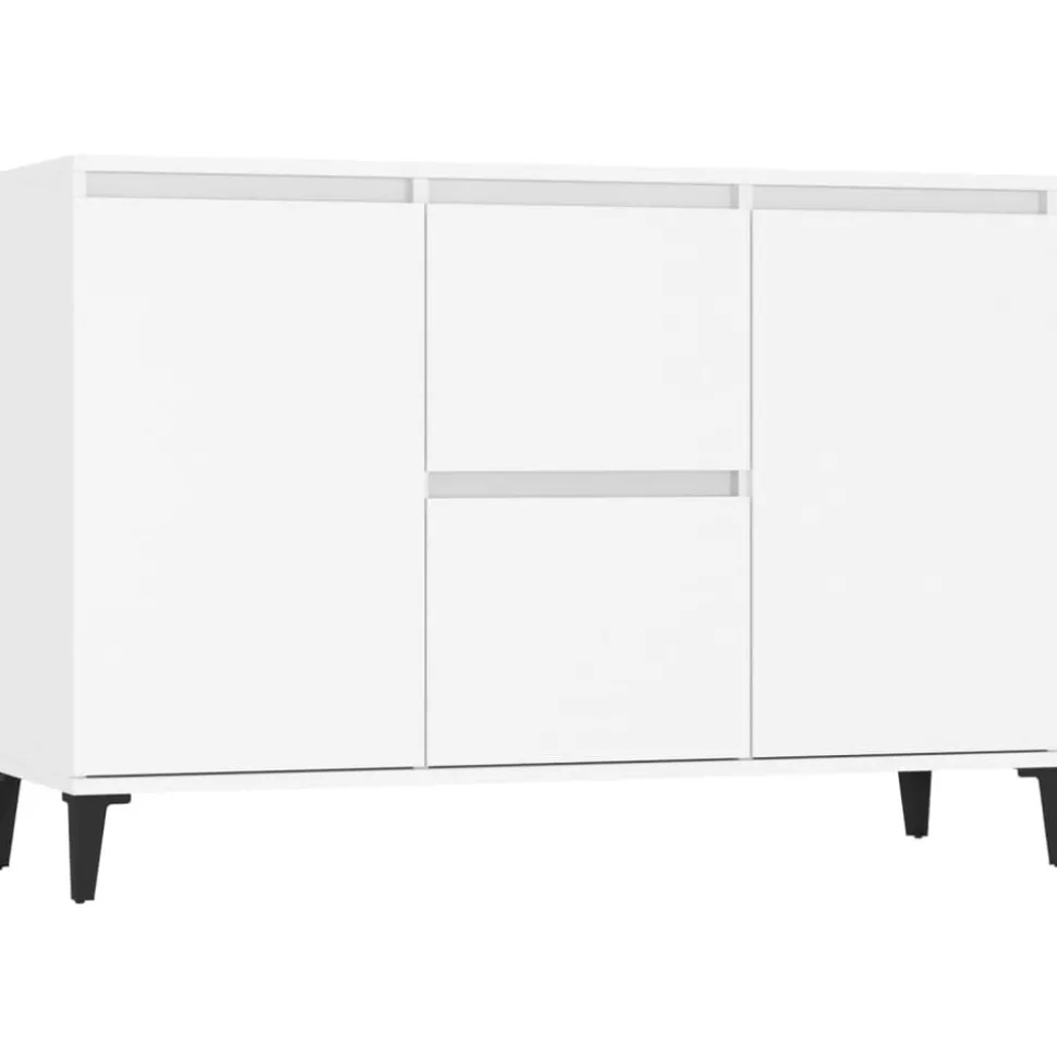 vidaXL Dressoir 102x35x70 cm bewerkt hout wit