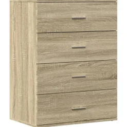 vidaXL Dressoir 60x39x80 cm bewerkt hout sonoma eikenkleurig