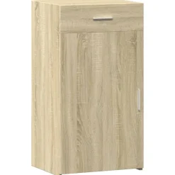 vidaXL Dressoir 50x42,5x93 cm bewerkt hout sonoma eikenkleurig