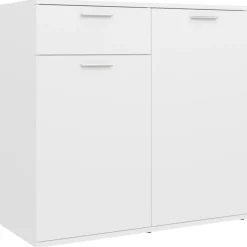 vidaXL Dressoir 80x36x75 cm bewerkt hout wit