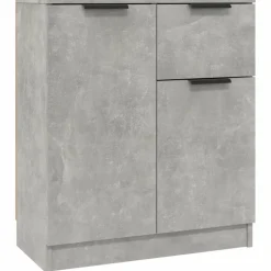 vidaXL Dressoir 60x30x70 cm bewerkt hout betongrijs