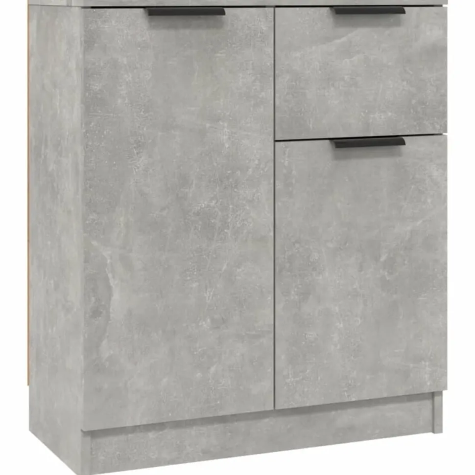 vidaXL Dressoir 60x30x70 cm bewerkt hout betongrijs