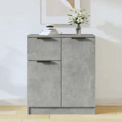 vidaXL Dressoir 60x30x70 cm bewerkt hout betongrijs