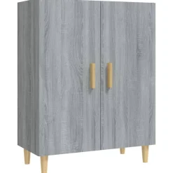 vidaXL Dressoir 70x34x90 cm bewerkt hout grijs sonoma eikenkleurig
