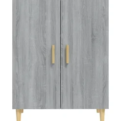 vidaXL Dressoir 70x34x90 cm bewerkt hout grijs sonoma eikenkleurig