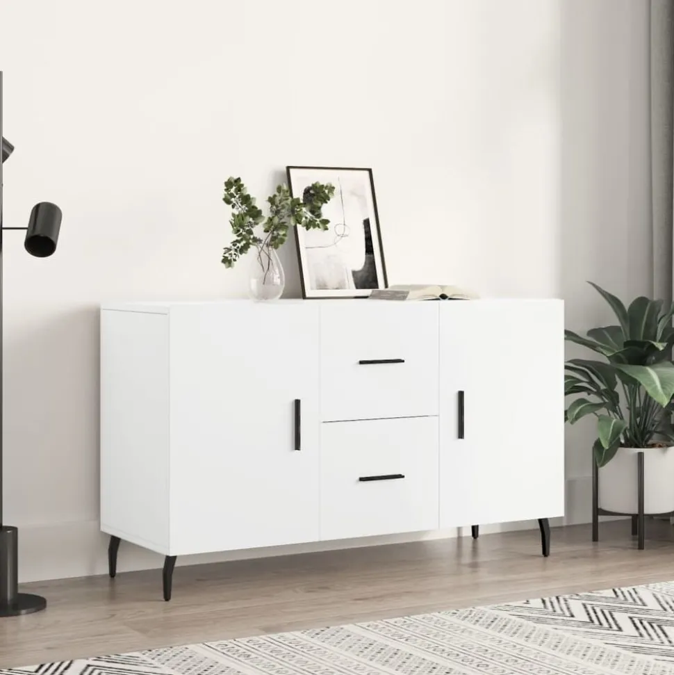 vidaXL Dressoir 100x36x60 cm bewerkt hout wit