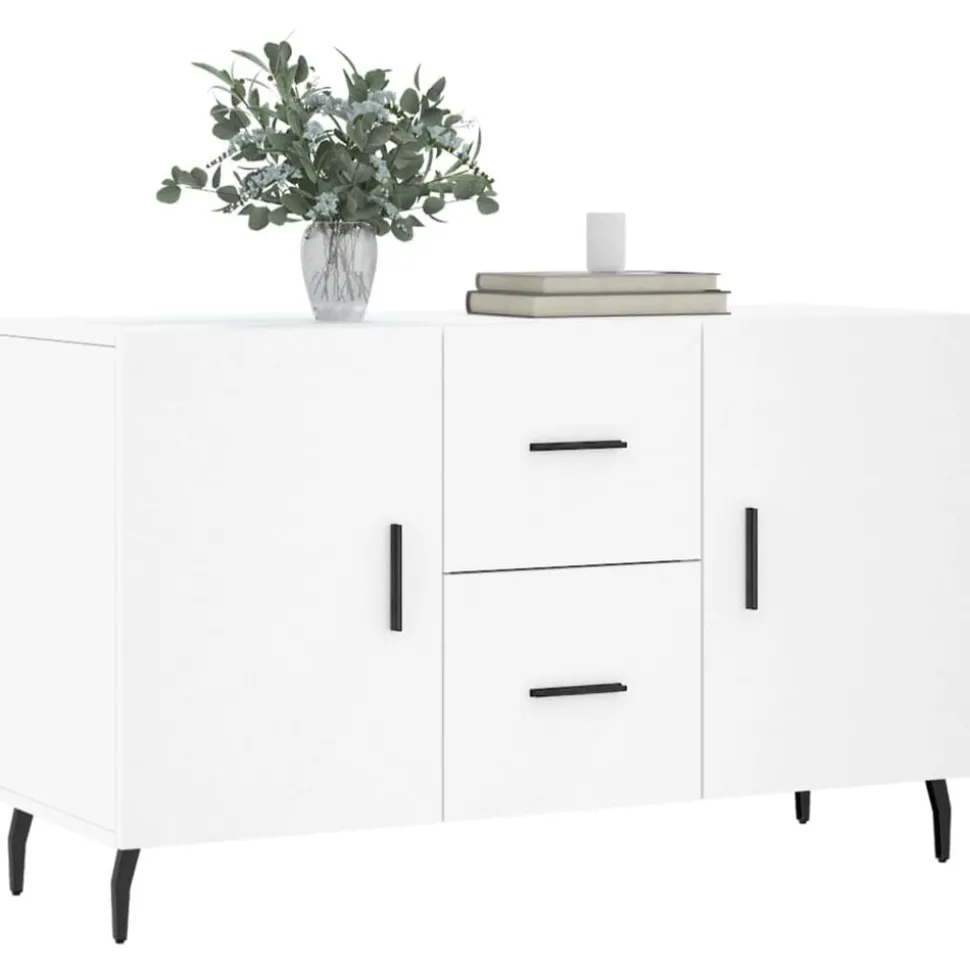 vidaXL Dressoir 100x36x60 cm bewerkt hout wit
