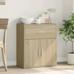 vidaXL Dressoir 60x31x70 cm bewerkt hout sonoma eikenkleurig