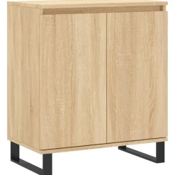 vidaXL Dressoir 60x35x70 cm bewerkt hout sonoma eikenkleurig
