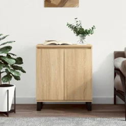 vidaXL Dressoir 60x35x70 cm bewerkt hout sonoma eikenkleurig