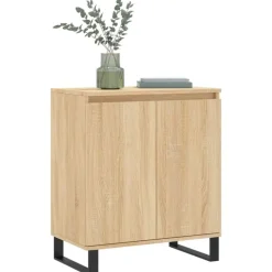 vidaXL Dressoir 60x35x70 cm bewerkt hout sonoma eikenkleurig